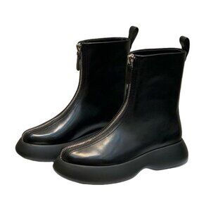 3.1 Phillip Lim Zipper Black Ankle Boots